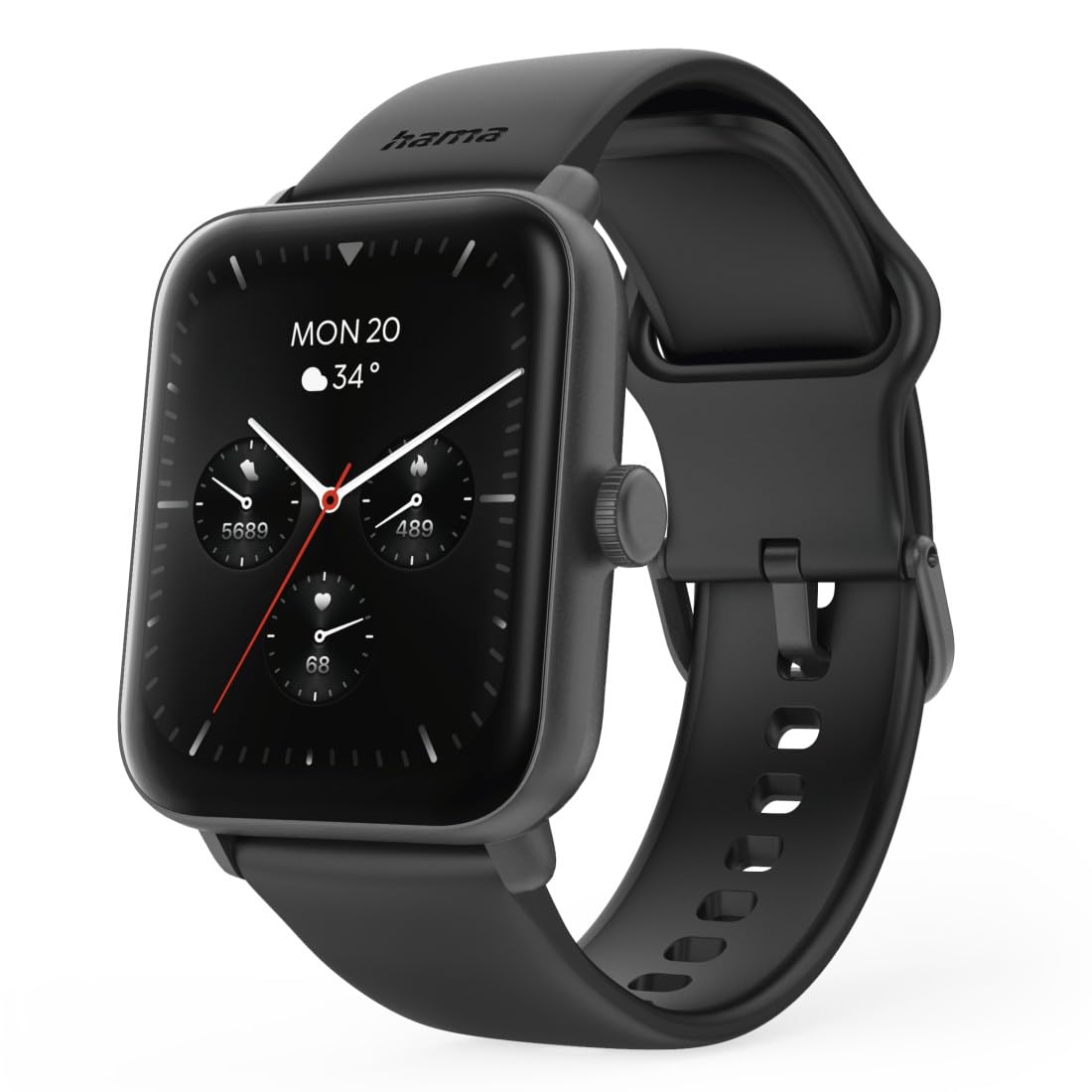 hama-smartwatch-6010-1-65-farbdisplay-gps-telefonfunktion-ip68-3-atm-100-sportmo image 1