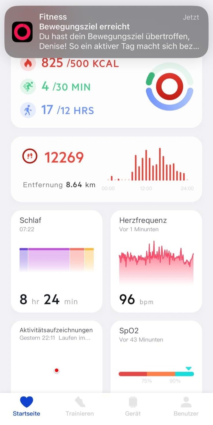 Tolles Display, App ausbaufähig