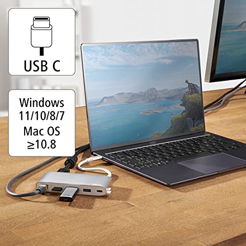 hama-usb-c-dockingstation-8in1-8-port-multiport-hub-mit-hdmi-4k-vga-3x-usb-a-usb image 5