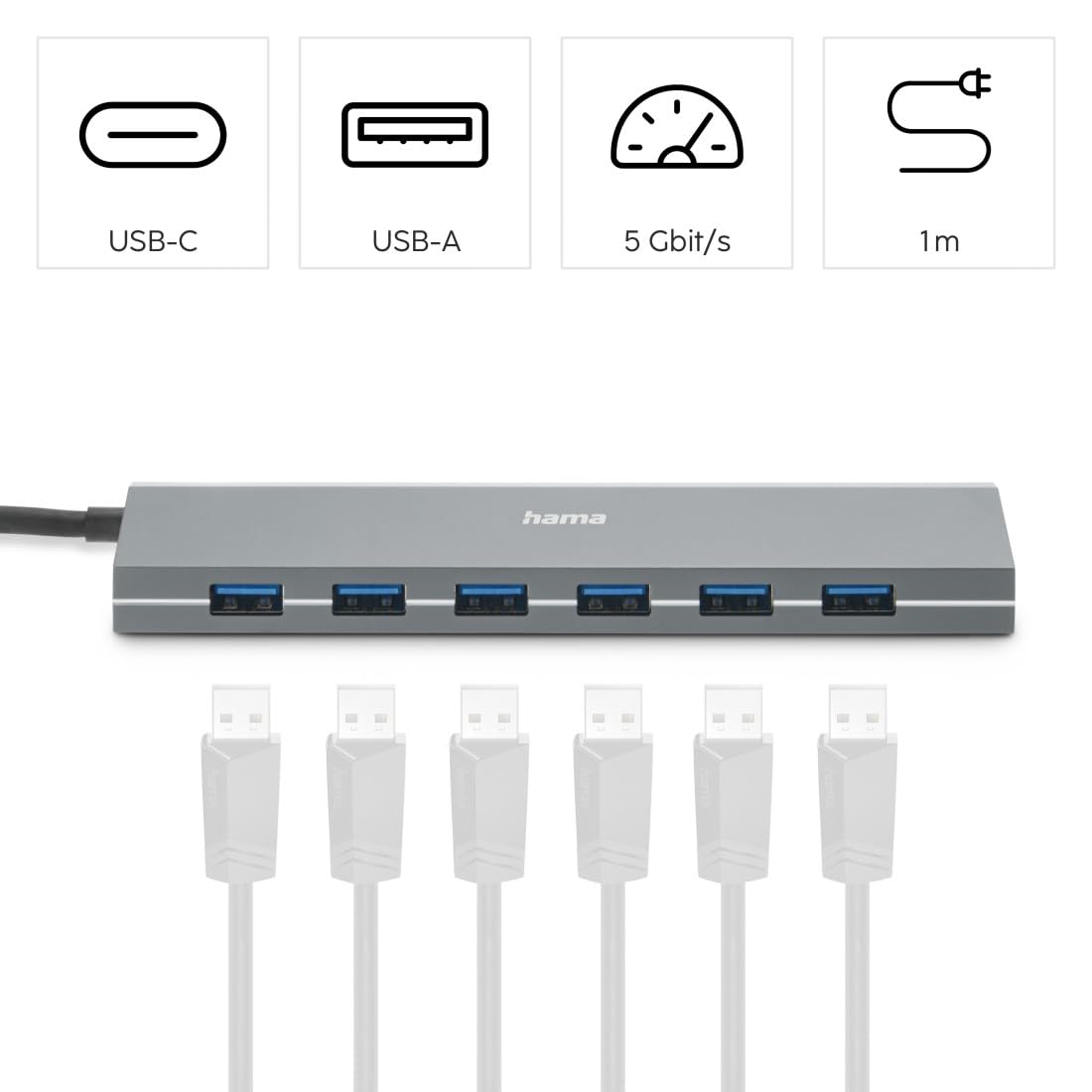 hama-usb-hub-7-ports-aktiver-usb-3-0-hub-mit-7-usb-a-buchsen-netzteil-usb-a-und- image 2