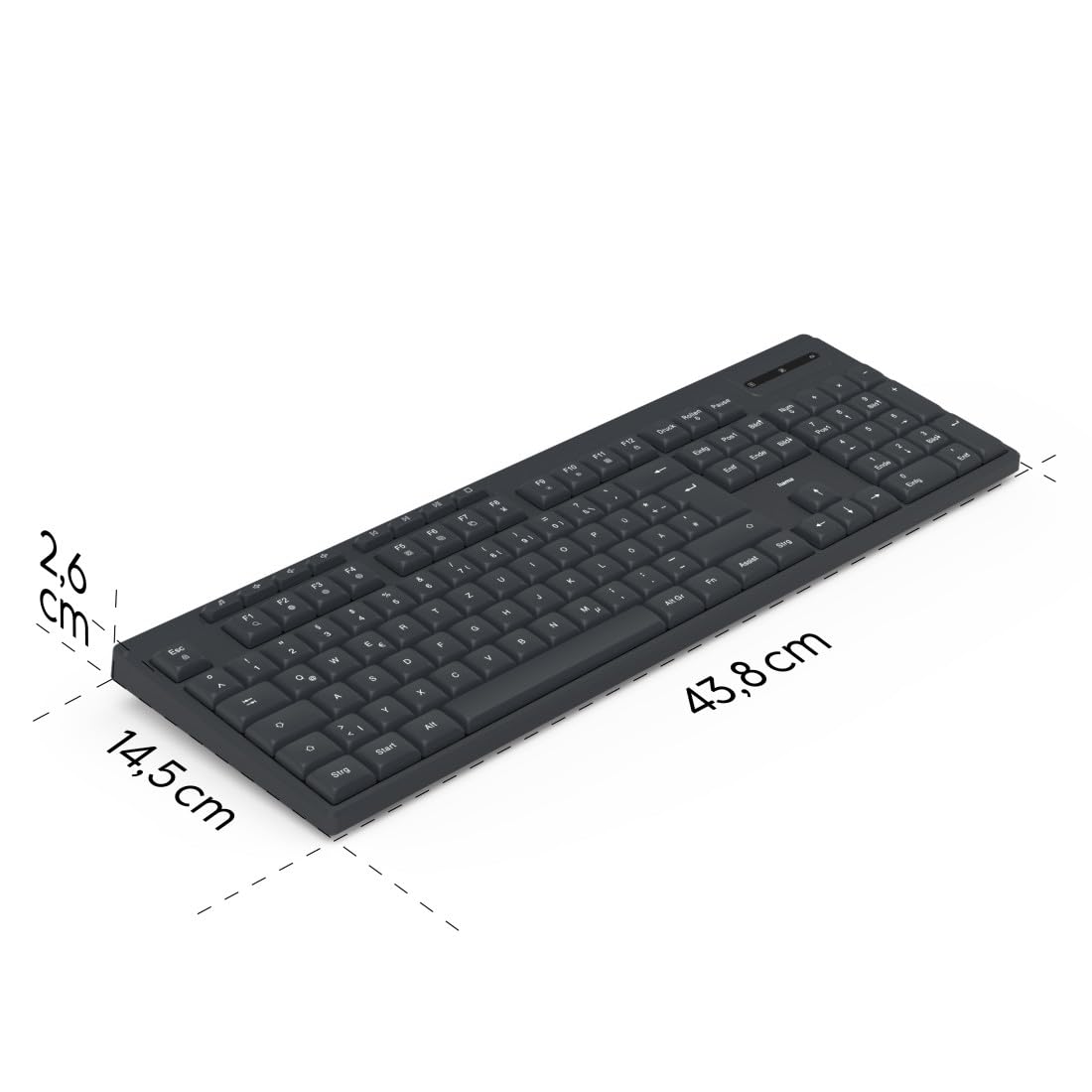 hama-funktastatur-wk-200-kabellos-2-4-ghz-leise-tasten-nummernblock-multimedia-k image 6