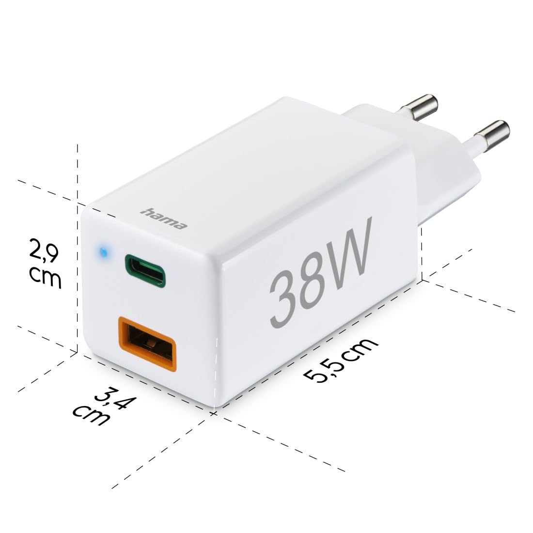hama-schnellladeger-t-38-w-2-port-usb-c-pd-3-0-und-usb-a-quick-charge-3-0-kompak image 8