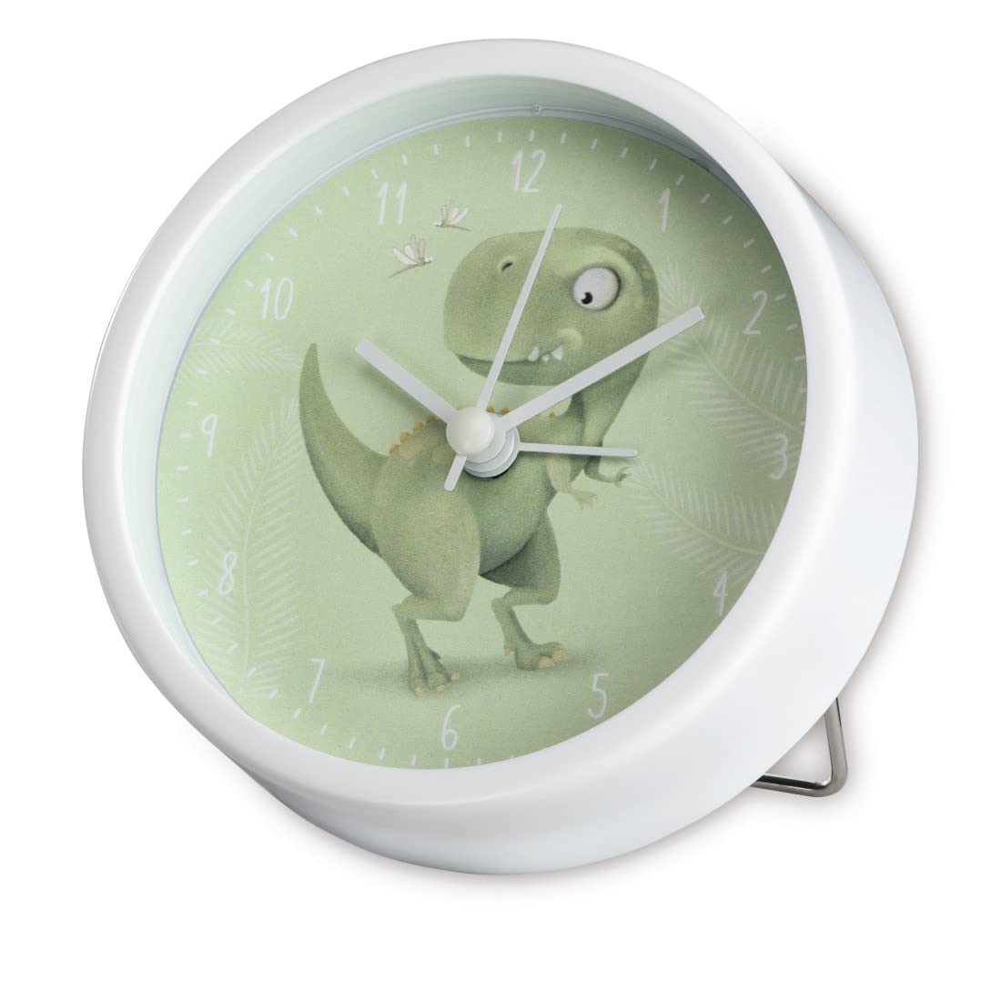 hama-happy-dino-kinder-wanduhr-runde-leise-quarz-wanduhr-mit-dino-motiv-ohne-tic image 6