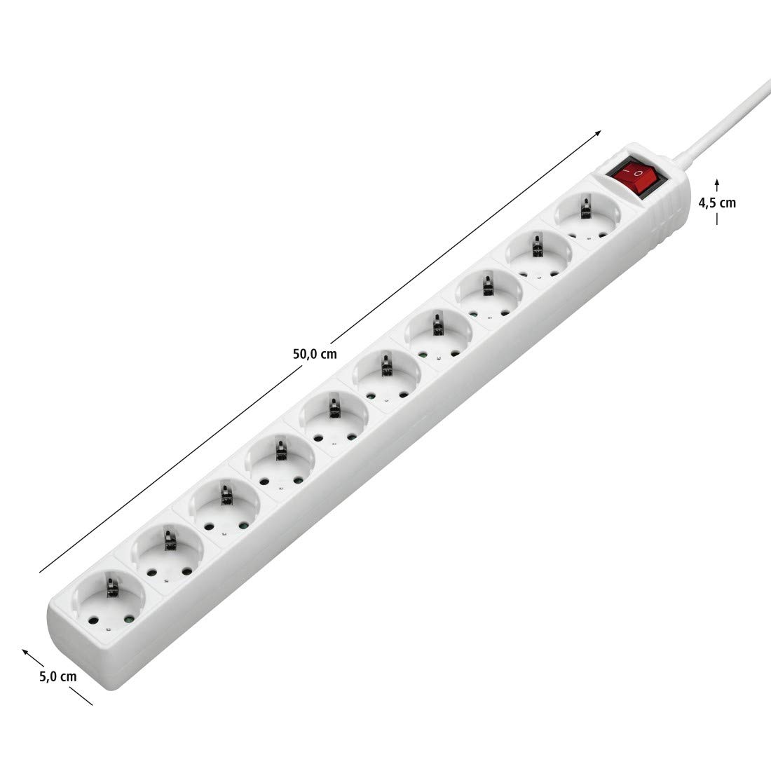 hama-10-fach-steckdosenleiste-mit-schalter-3-m-kabel-max-3500-w-schutzkontakt-45 image 2