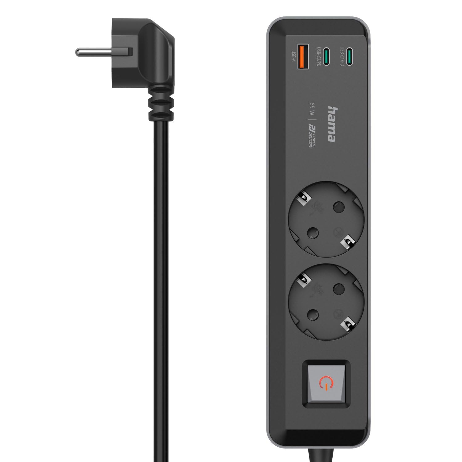 hama-5in1-steckdosenleiste-mit-65w-usb-c-ladeger-t-2x-steckdose-2x-usb-c-1x-usb- image 1