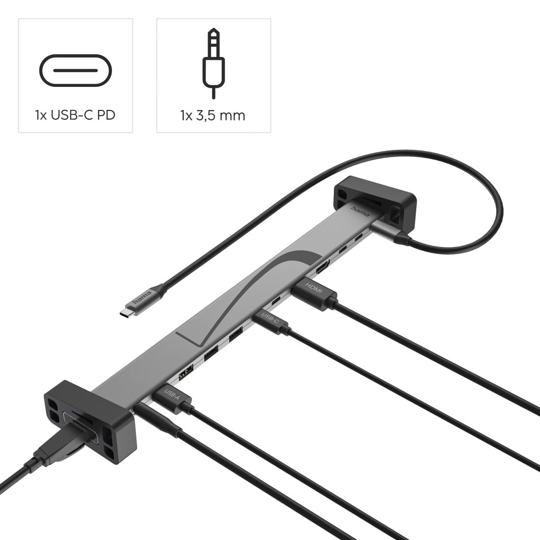 hama-connect2office-work-12in1-usb-c-docking-station-12-ports-2x-hdmi-4k-mst-gig image 2