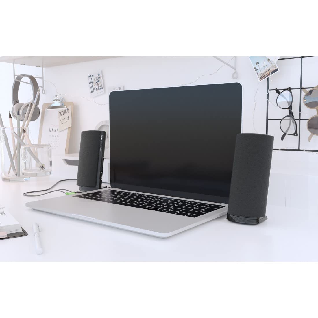 hama-multimedia-lautsprecher-e-80-2-0-pc-lautsprecher-mit-3-5-mm-klinke-usb-2-5- image 2