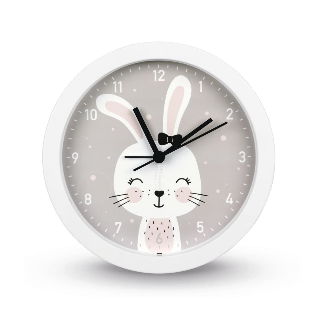hama-kinder-wanduhr-lovely-bunny-lautlos-ohne-ticken-hasen-motiv-lernuhr-25-cm-w image 6