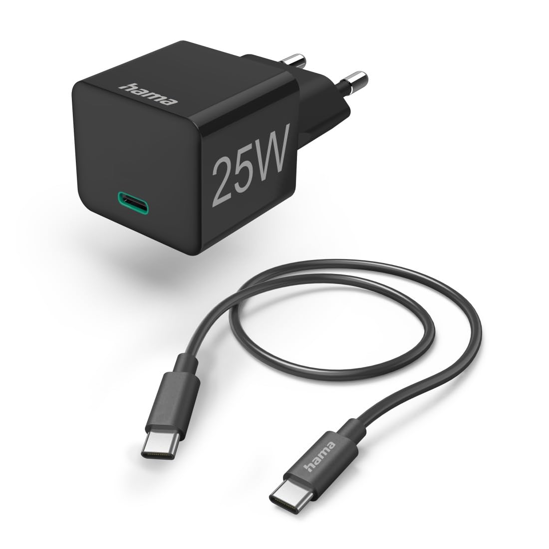 hama-25w-schnellladeger-t-set-mit-usb-c-ladekabel-1-5-m-usb-c-auf-usb-c-power-de image 1