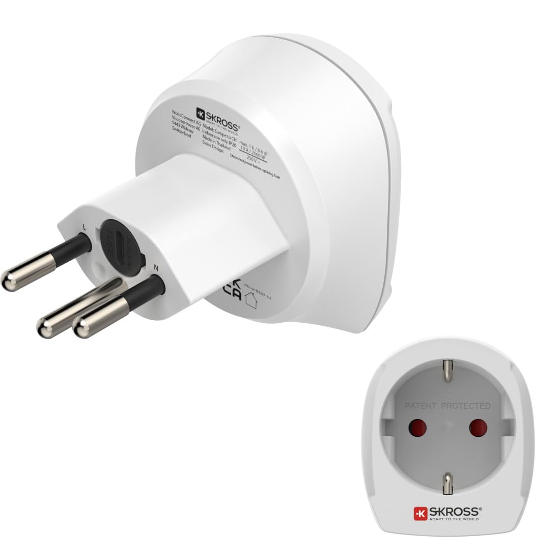 hama-reiseadapter-schweiz-typ-j-reisestecker-f-r-eurostecker-und-schuko-typ-c-f- image 1