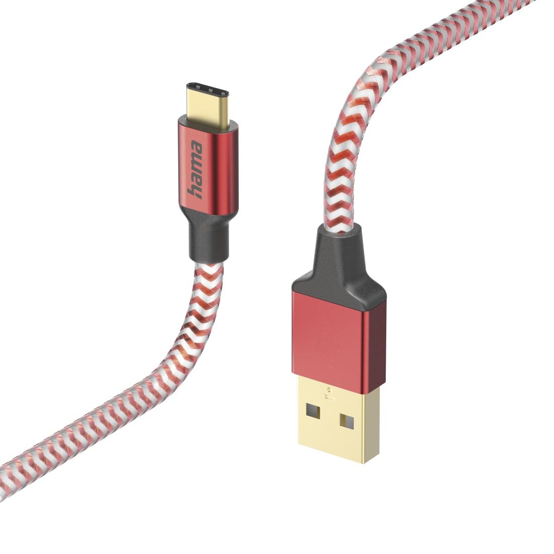 hama-ladekabel-reflective-usb-a-auf-usb-c-nylon-geflochten-1-5-m-schnellladung-k image 1