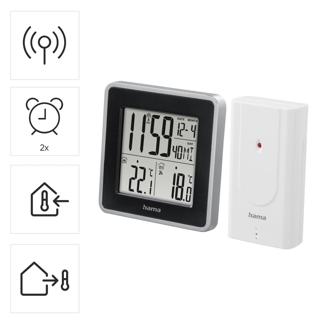 hama-ews-intro-digitale-funk-wetterstation-mit-uhr-au-ensensor-thermometer-innen image 2