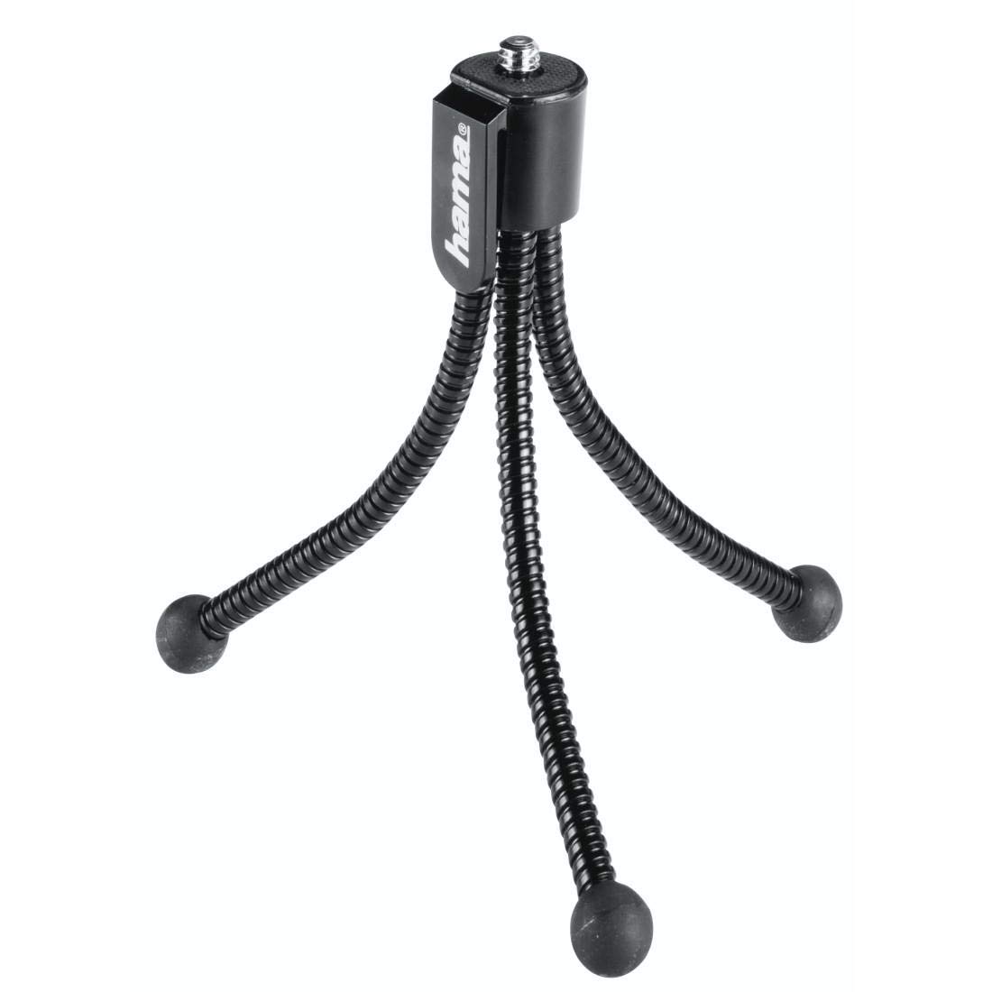 hama-mini-stativ-mit-flexiblen-beinen-und-befestigungsclip-1-4-gewinde-bis-200-g image 1