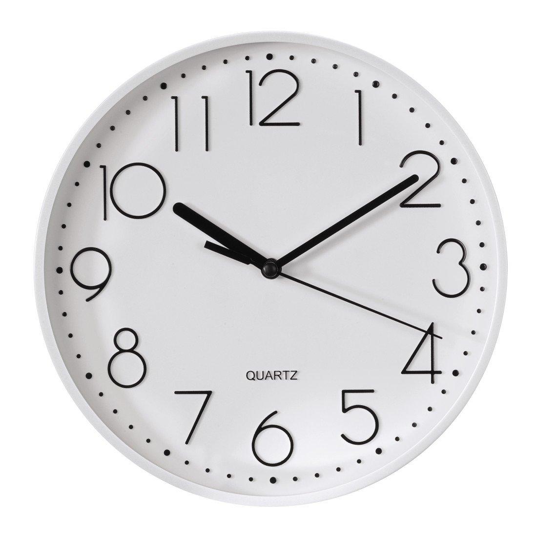 hama-wanduhr-pg-220-30-cm-ger-uschlos-wei-es-ziffernblatt-quarz-analoguhr-ohne-t image 2