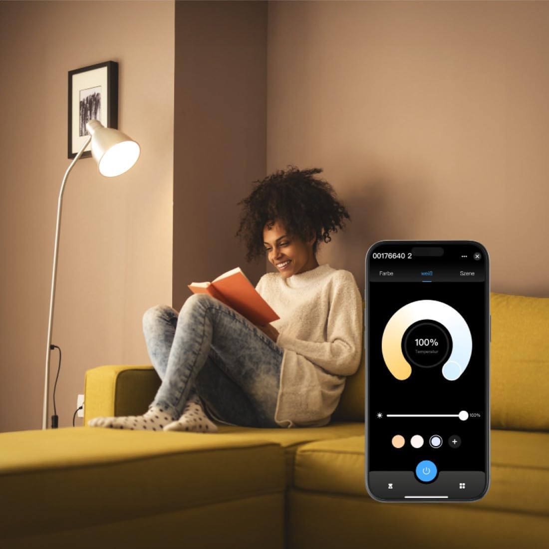 hama-smarte-gl-hbirne-e27-rgb-wei-vintage-filament-st64-dimmbare-wlan-lampe-matt image 3