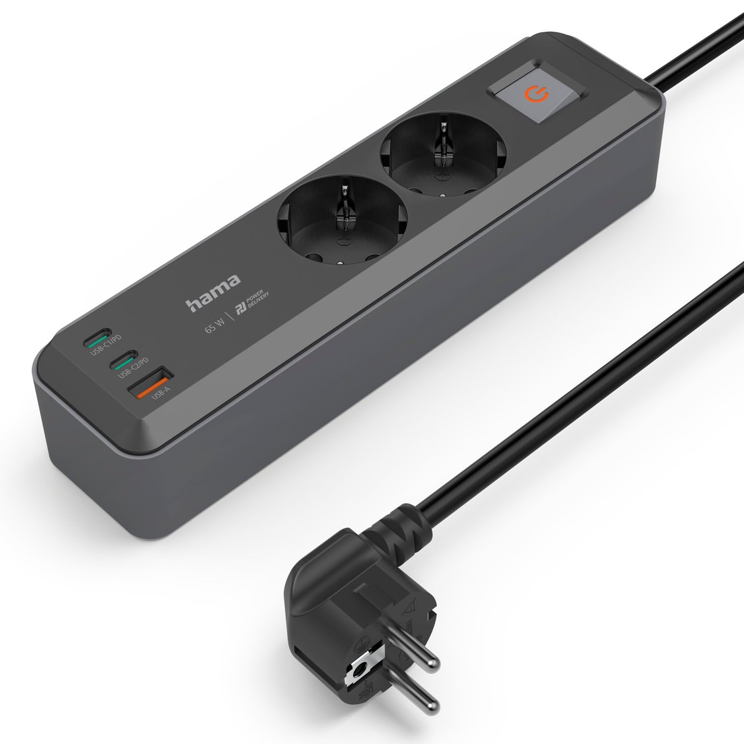 hama-5in1-steckdosenleiste-mit-65w-usb-c-ladeger-t-2x-steckdose-2x-usb-c-1x-usb- image 3