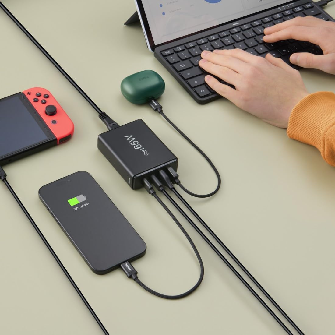 hama-65w-gan-ladestation-4-fach-usb-c-pd-usb-a-schnellladeger-t-mit-1-5-m-kabel- image 7