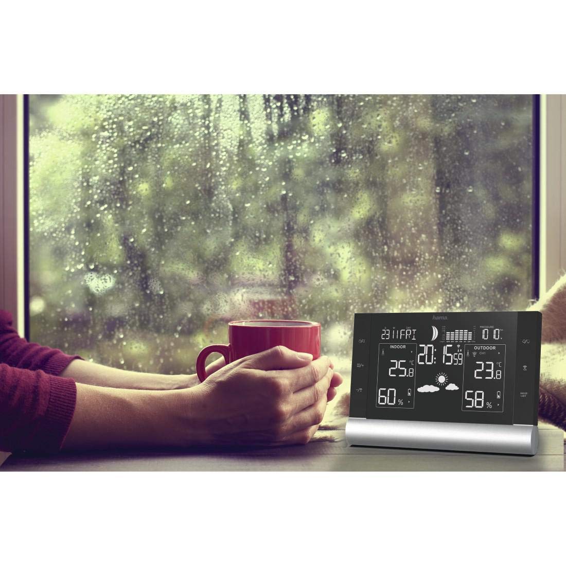 hama-funk-wetterstation-mit-au-ensensor-xxl-va-display-wettervorhersage-12-24-h- image 4