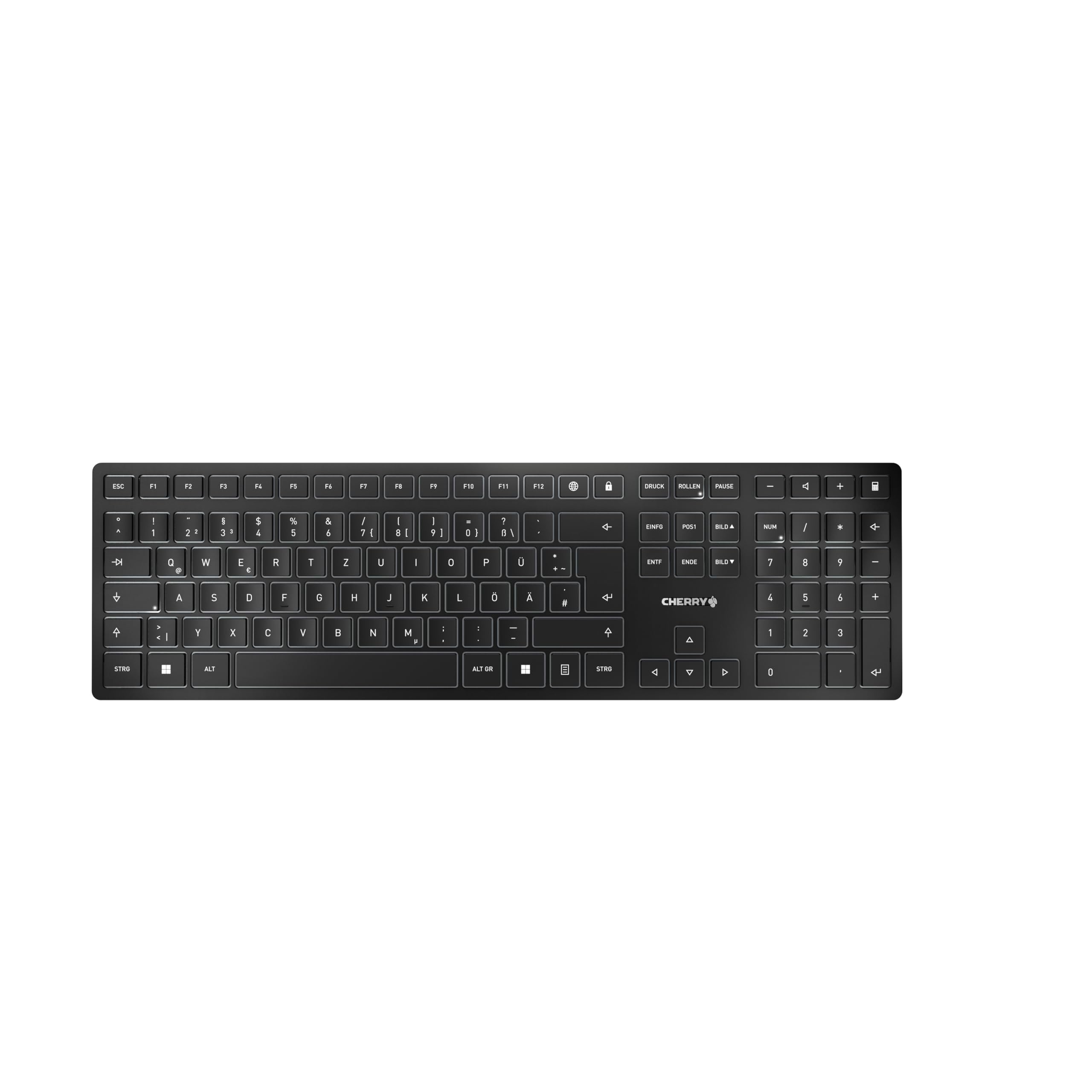 cherry-kw-9100-slim-kabellose-wiederaufladbare-tastatur-deutsch-qwertz-schwarz-g image 1