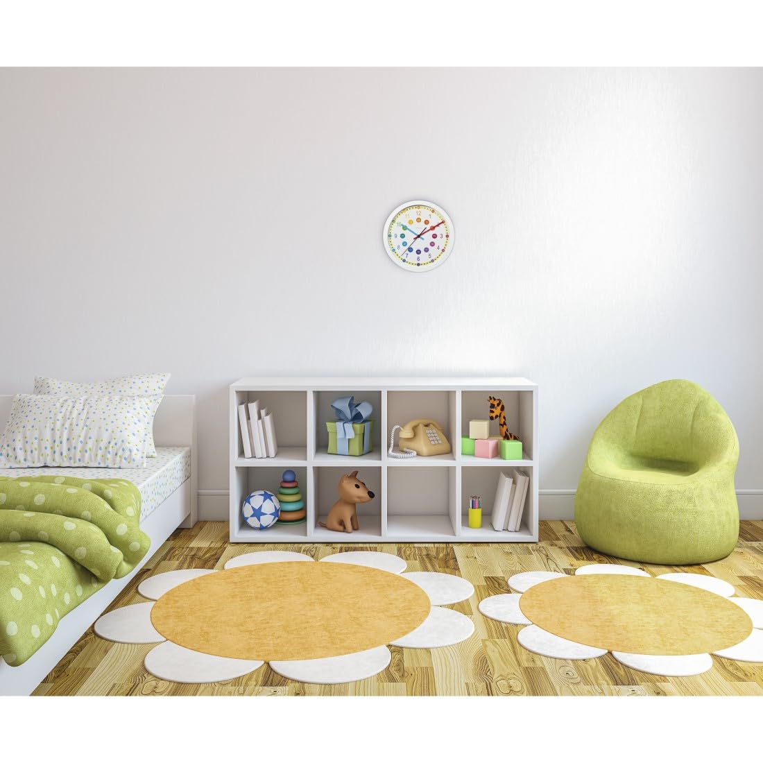 hama-easy-learning-kinder-wanduhr-30-cm-ger-uscharm-lernuhr-mit-12-24-stunden-zi image 2