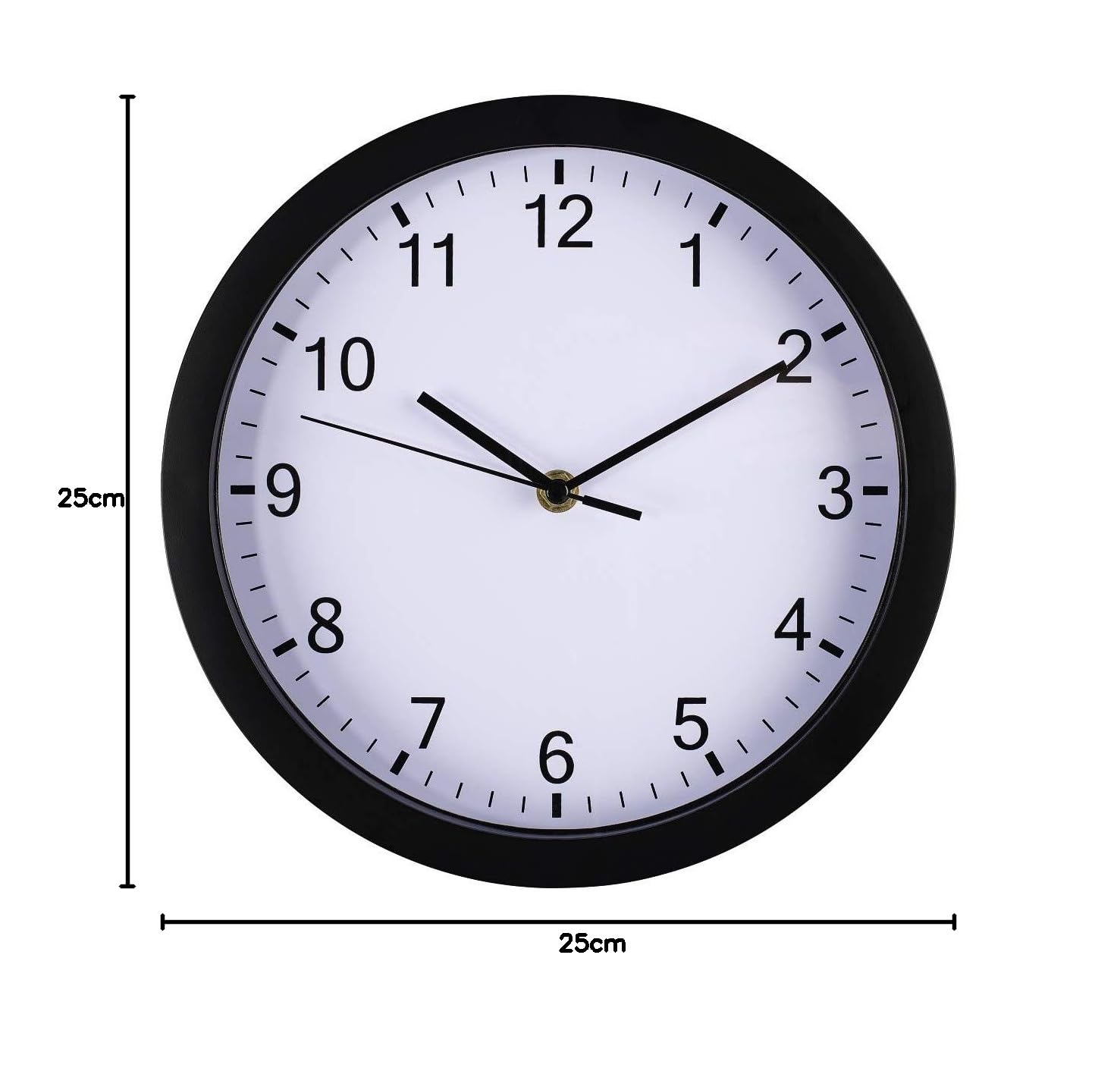 hama-wanduhr-pure-25-cm-lautlos-ohne-ticken-quarzwerk-mit-batterie-schwarz image 4