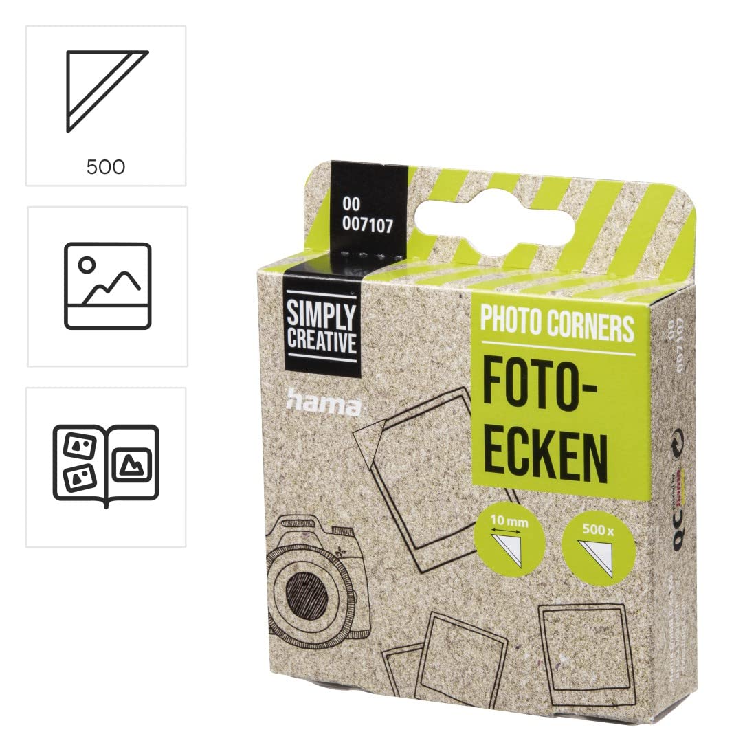 hama-fotoecken-500-st-ck-selbstklebend-transparente-klebepads-10-mm-antistatisch image 2