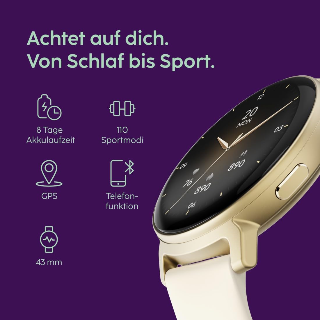 hama-smartwatch-arion-43-mm-gps-fitnessuhr-mit-telefonfunktion-amoled-display-1- image 2