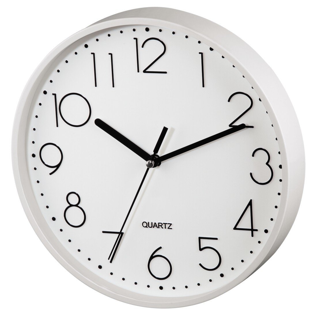 hama-wanduhr-pg-220-30-cm-ger-uschlos-wei-es-ziffernblatt-quarz-analoguhr-ohne-t image 1
