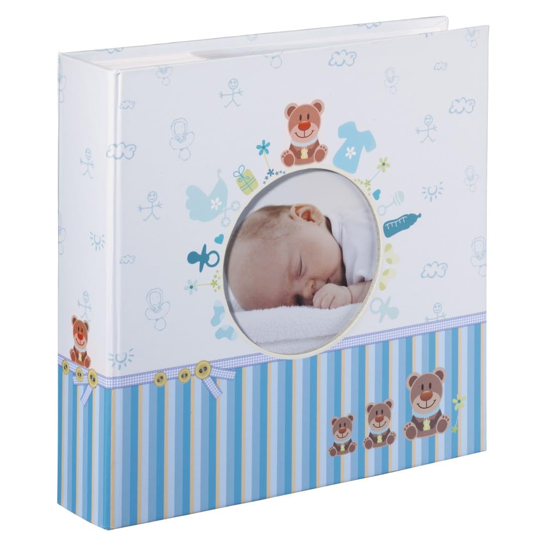 hama-babyalbum-tim-einsteckalbum-f-r-200-fotos-10x15-cm-mit-beschriftungsfeld-fe image 1