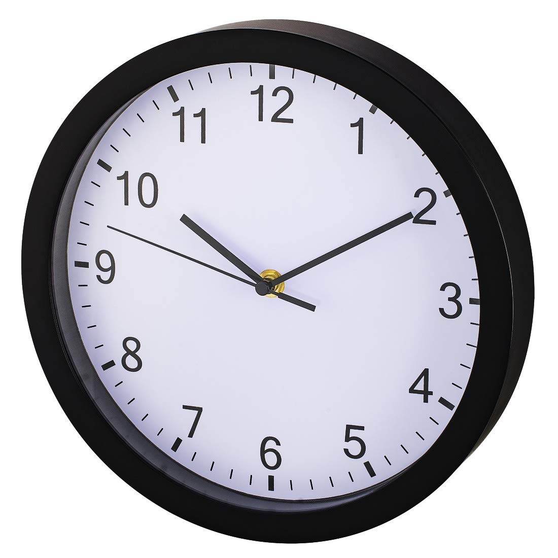 hama-wanduhr-pure-25-cm-lautlos-ohne-ticken-quarzwerk-mit-batterie-schwarz image 1