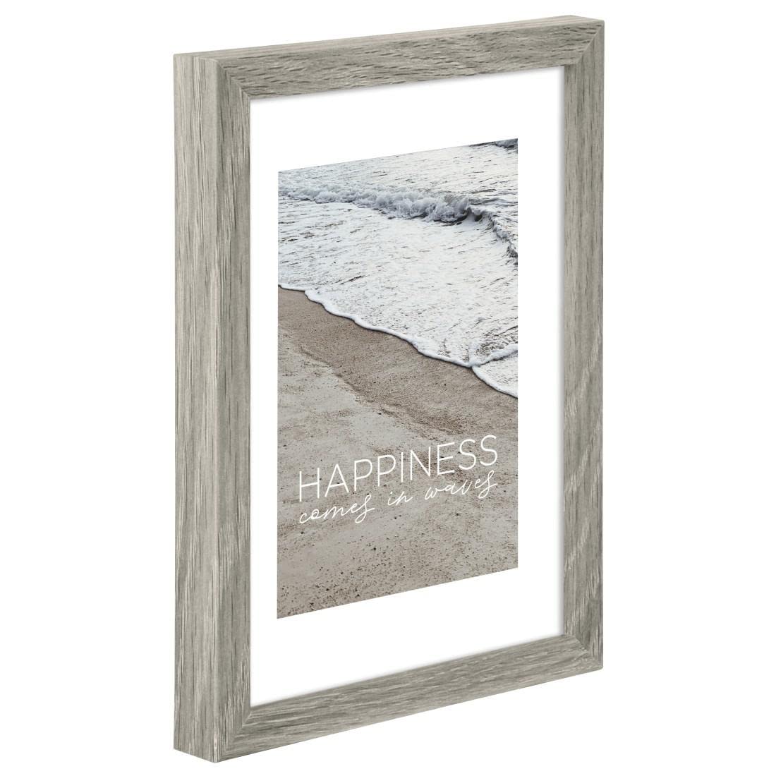 hama-bilderrahmen-waves-30x40-cm-holzrahmen-in-grau-aus-fsc-zertifiziertem-mdf-z image 2