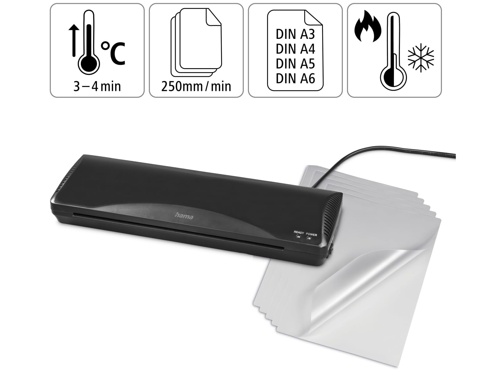 hama-a3-laminierger-t-hei-kalt-laminator-mit-laminierfolien-a3-anti-blockier-tas image 2