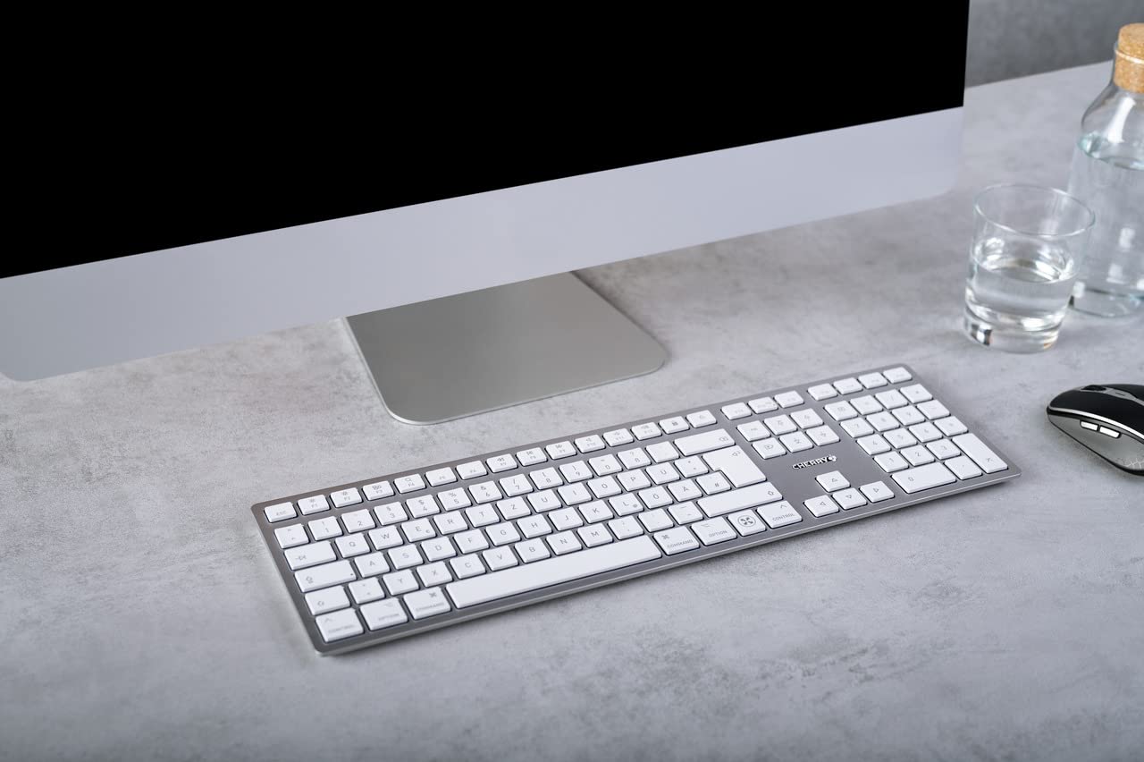 cherry-kw-9100-slim-for-mac-kabellose-mac-tastatur-de-qwertz-mit-nummernblock-bl image 2