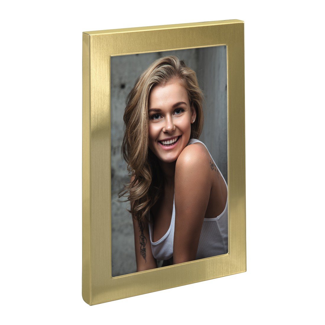 hama-bilderrahmen-davos-metall-portr-rtsrahmen-in-gold-13-x-18-cm-mit-glas-und-s image 2