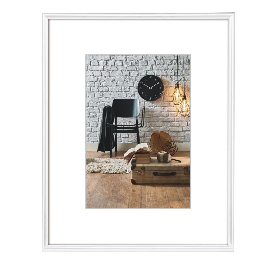 hama-sevilla-kunststoffrahmen-din-a4-21-x-29-7-cm-schwarz-mit-passepartout-einle image 6