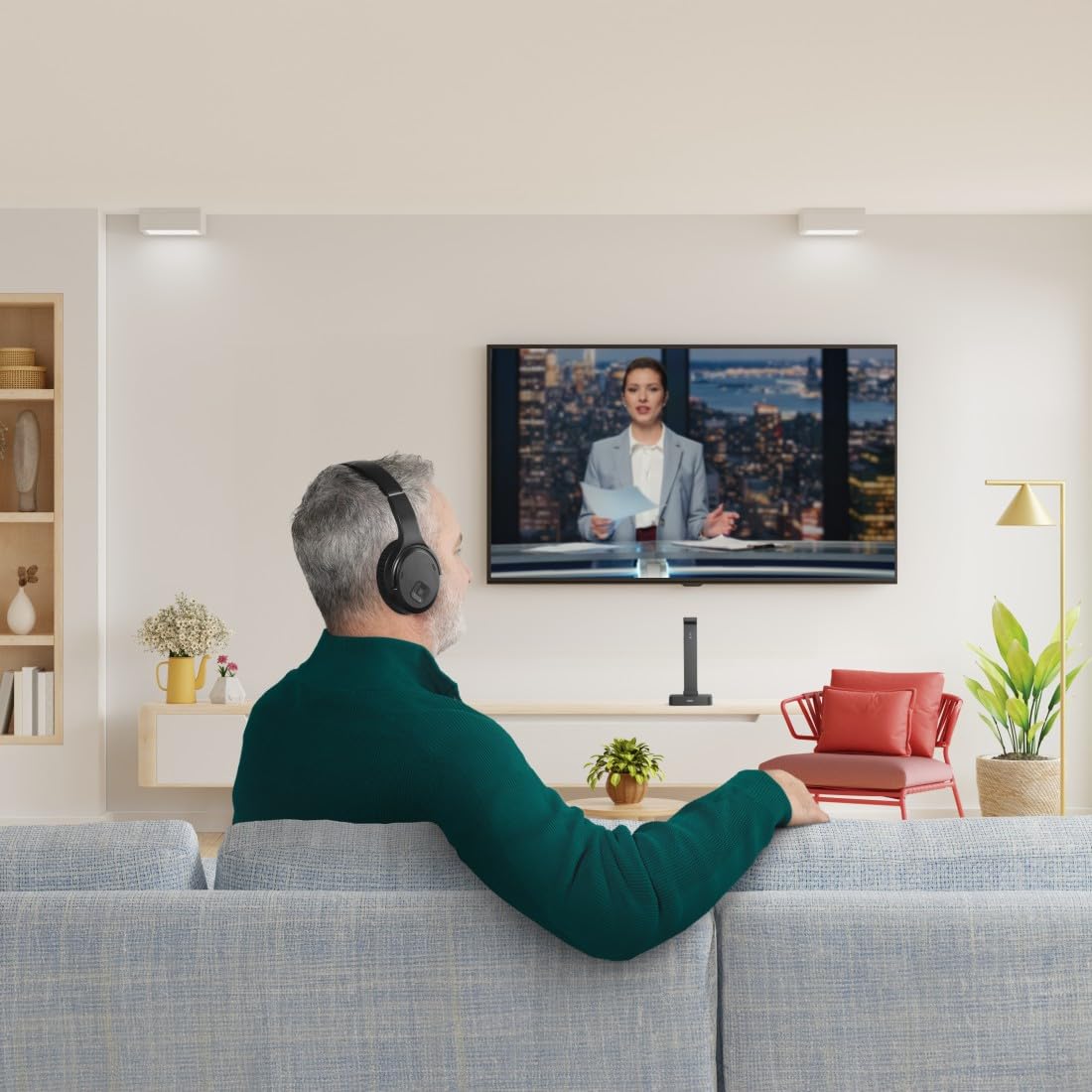 hama-funkkopfh-rer-f-r-tv-2-4-ghz-kabelloser-over-ear-fernsehkopfh-rer-16-h-lauf image 8