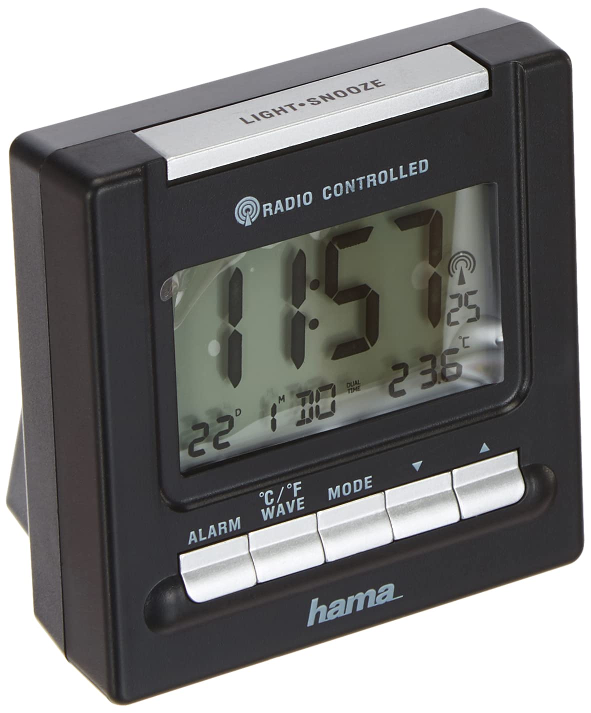 hama-reise-funk-wecker-rc200-dcf-funkwecker-mit-thermometer-hintergrundbeleuchtu image 1