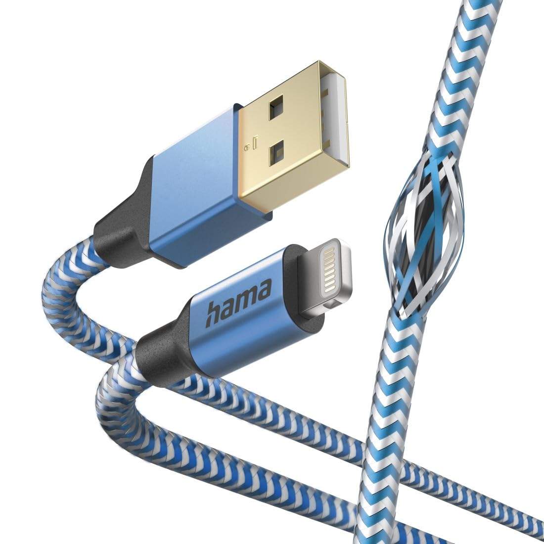hama-ladekabel-reflective-usb-a-auf-lightning-nylon-geflochten-1-5-m-mfi-zertifi image 3