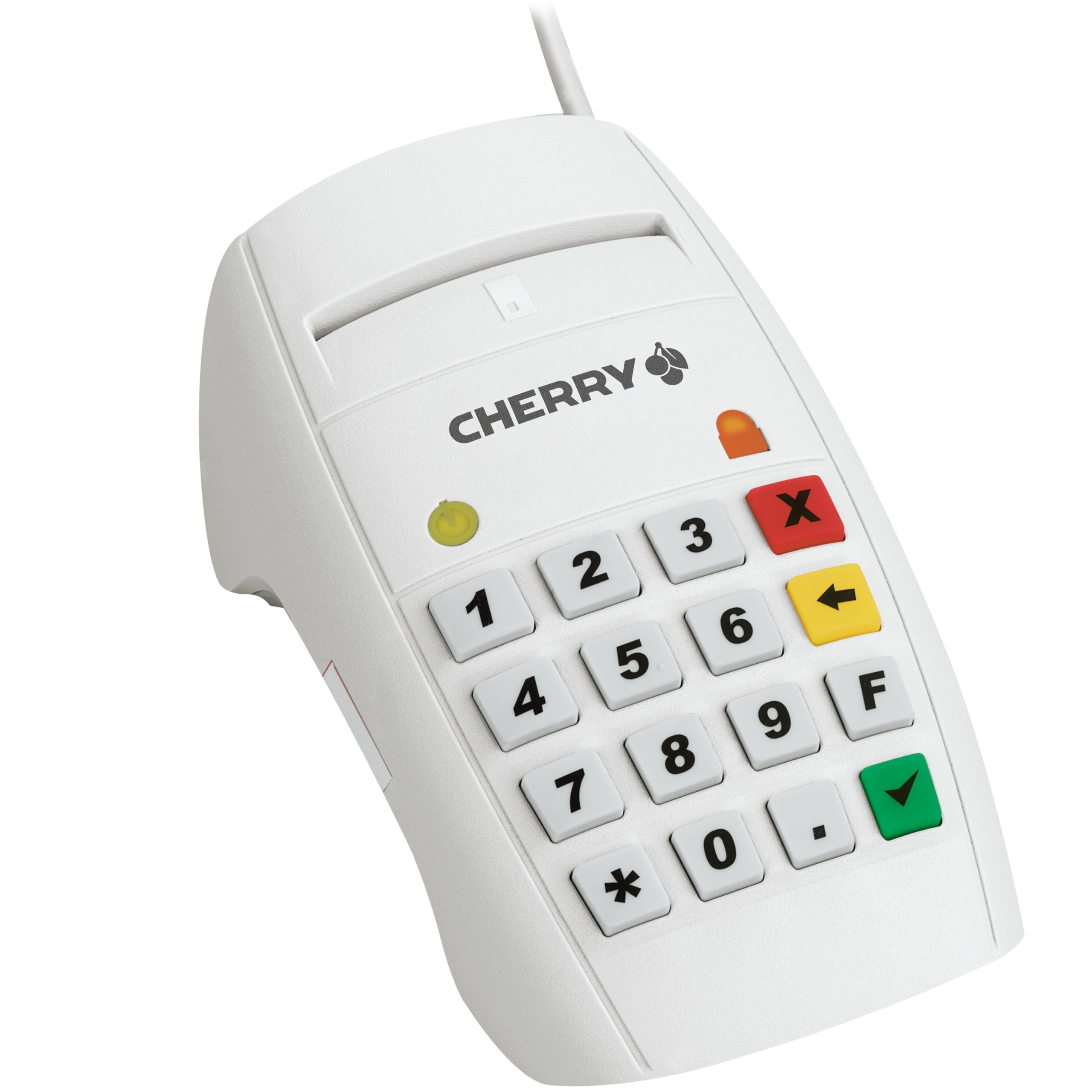 cherry-smart-terminal-st-2100-usb-chipkartenleser-mit-16-tasten-pin-pad-wei image 1