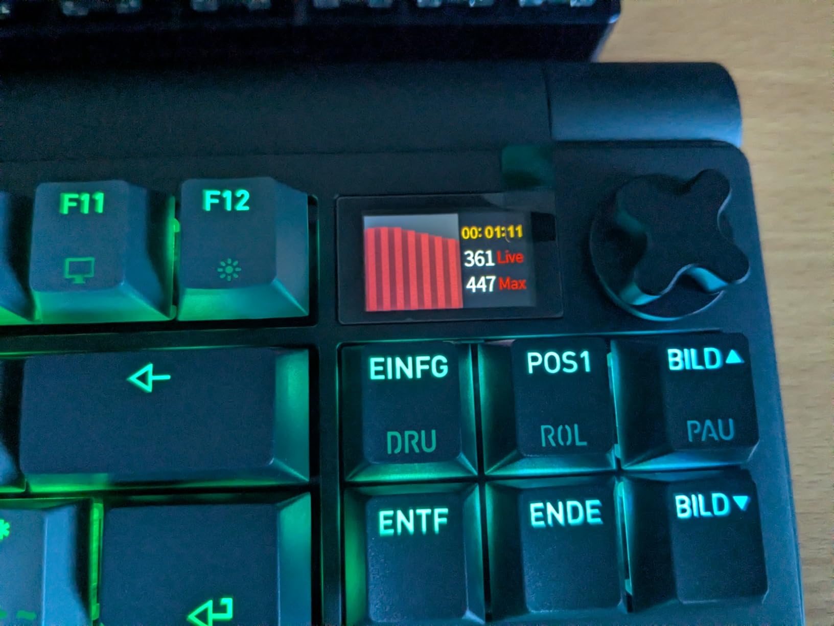 Sehr schnelle Tastatur, Software ausbaufähig