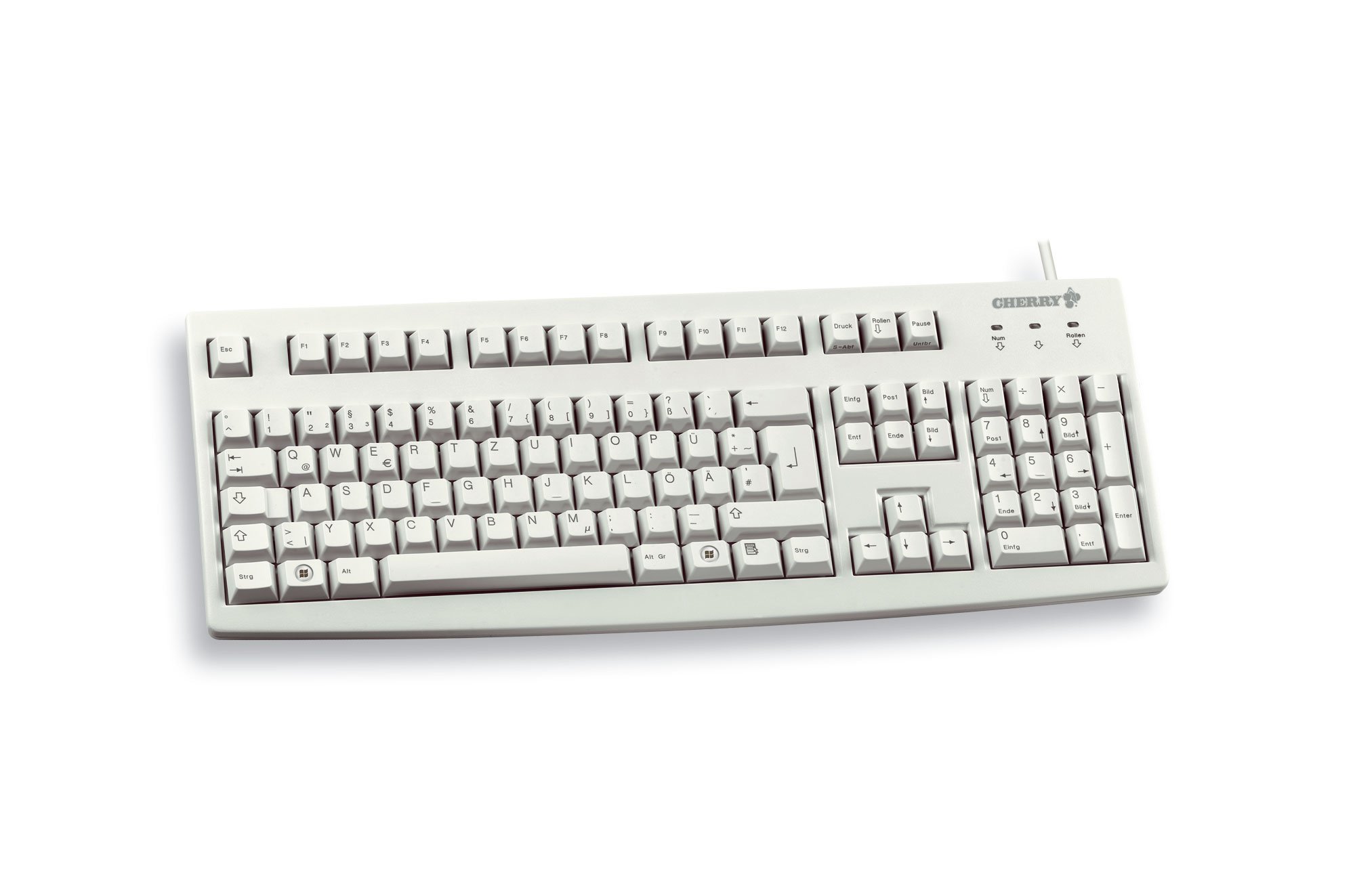 cherry-g83-6105-kabelgebundene-tastatur-deutsch-qwertz-ntk-technologie-hellgrau image 1
