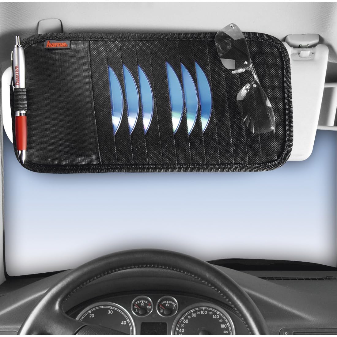 hama-sonnenblende-tasche-slim-f-r-12-cds-dvds-blu-rays-auto-cd-aufbewahrung-mit- image 2