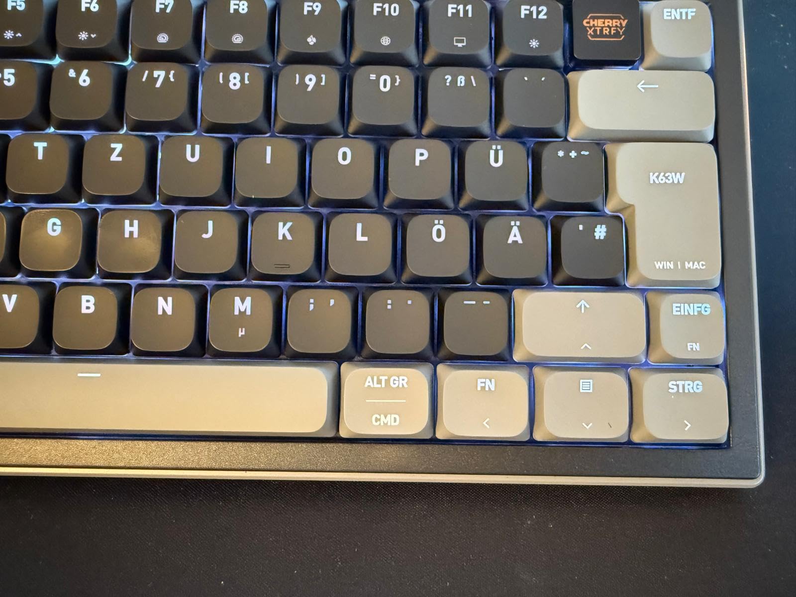 Kaum Verzögerung, schnelles Tippen