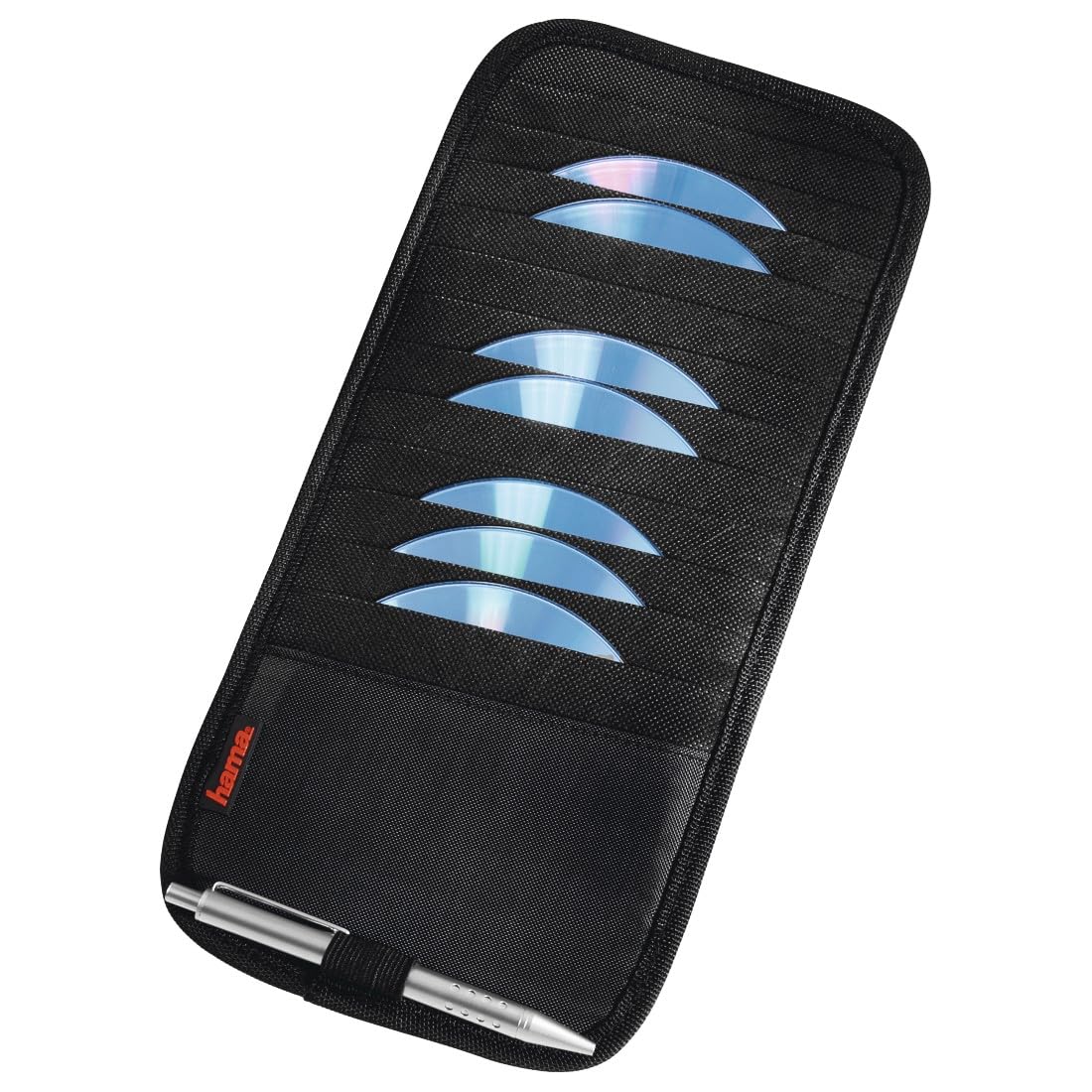 hama-sonnenblende-tasche-slim-f-r-12-cds-dvds-blu-rays-auto-cd-aufbewahrung-mit- image 1