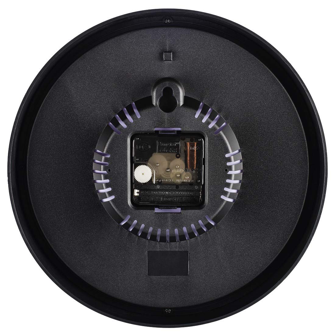hama-wanduhr-pure-25-cm-lautlos-ohne-ticken-quarzwerk-mit-batterie-schwarz image 3