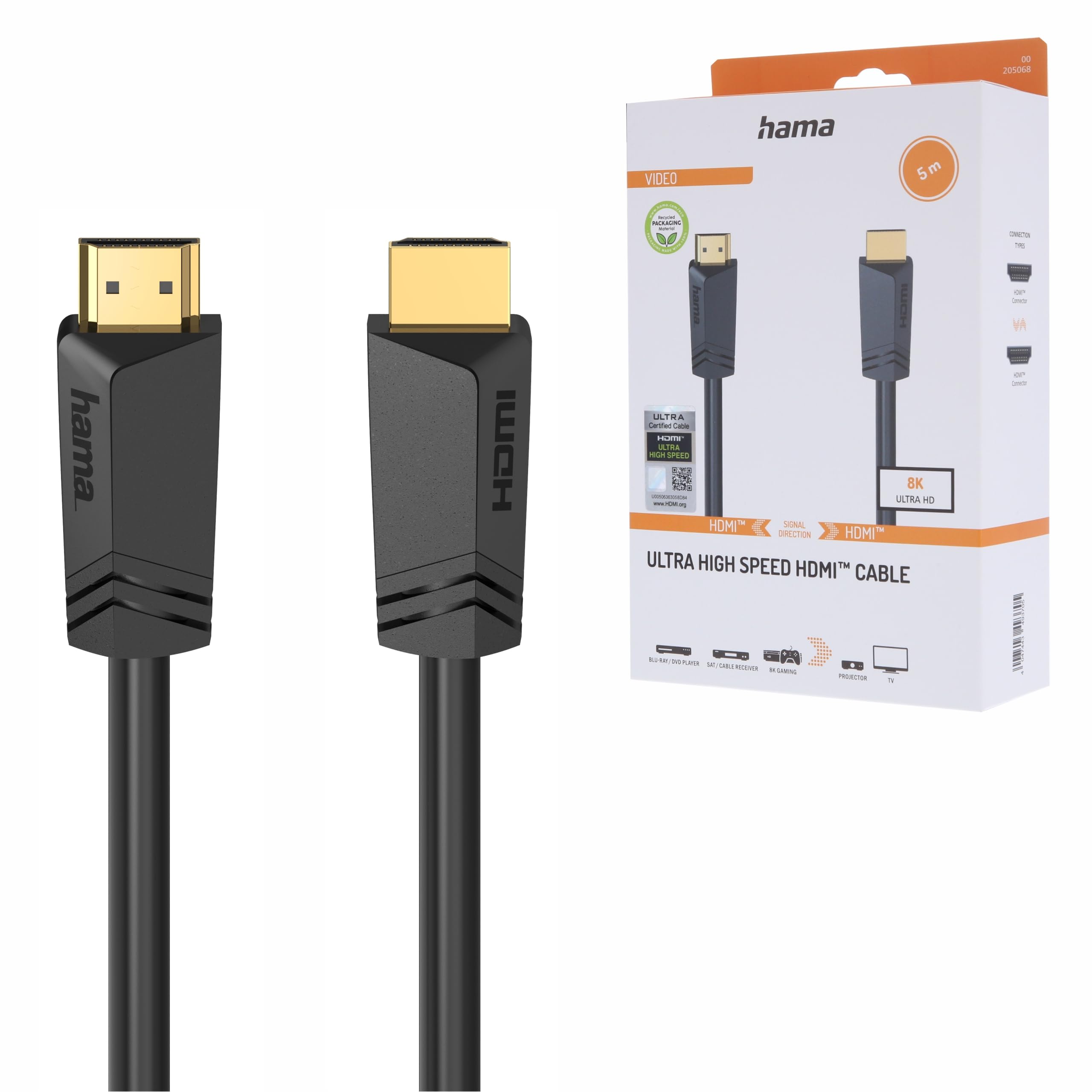 hama-ultra-high-speed-hdmi-kabel-3-m-hdmi-2-1-monitorkabel-4k-8k-48-gbit-s-earc- image 4