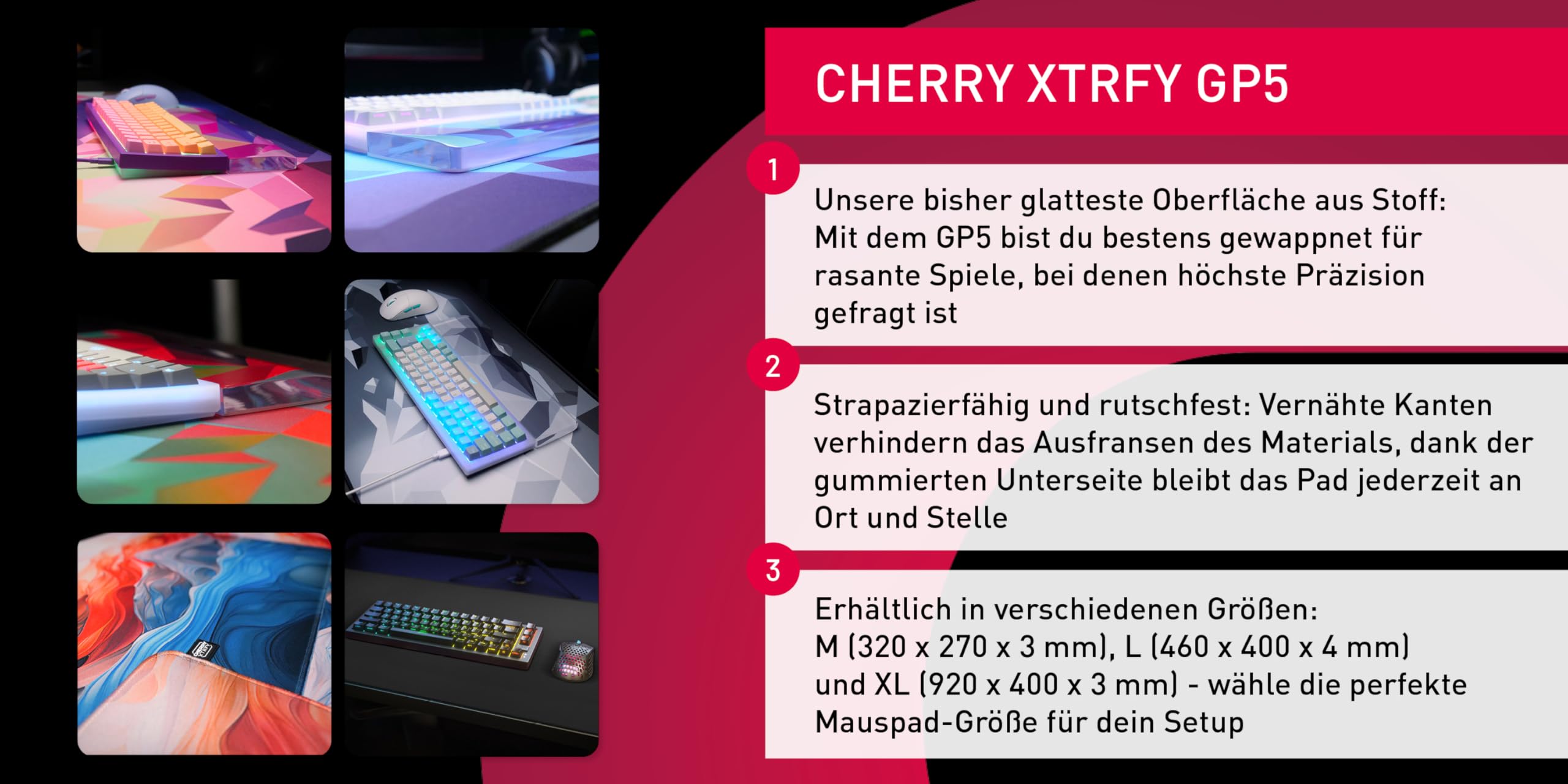 cherry-xtrfy-gp5-xl-gaming-mauspad-920-x-400-x-3-mm-speed-oberfl-che-aus-stoff-l image 6