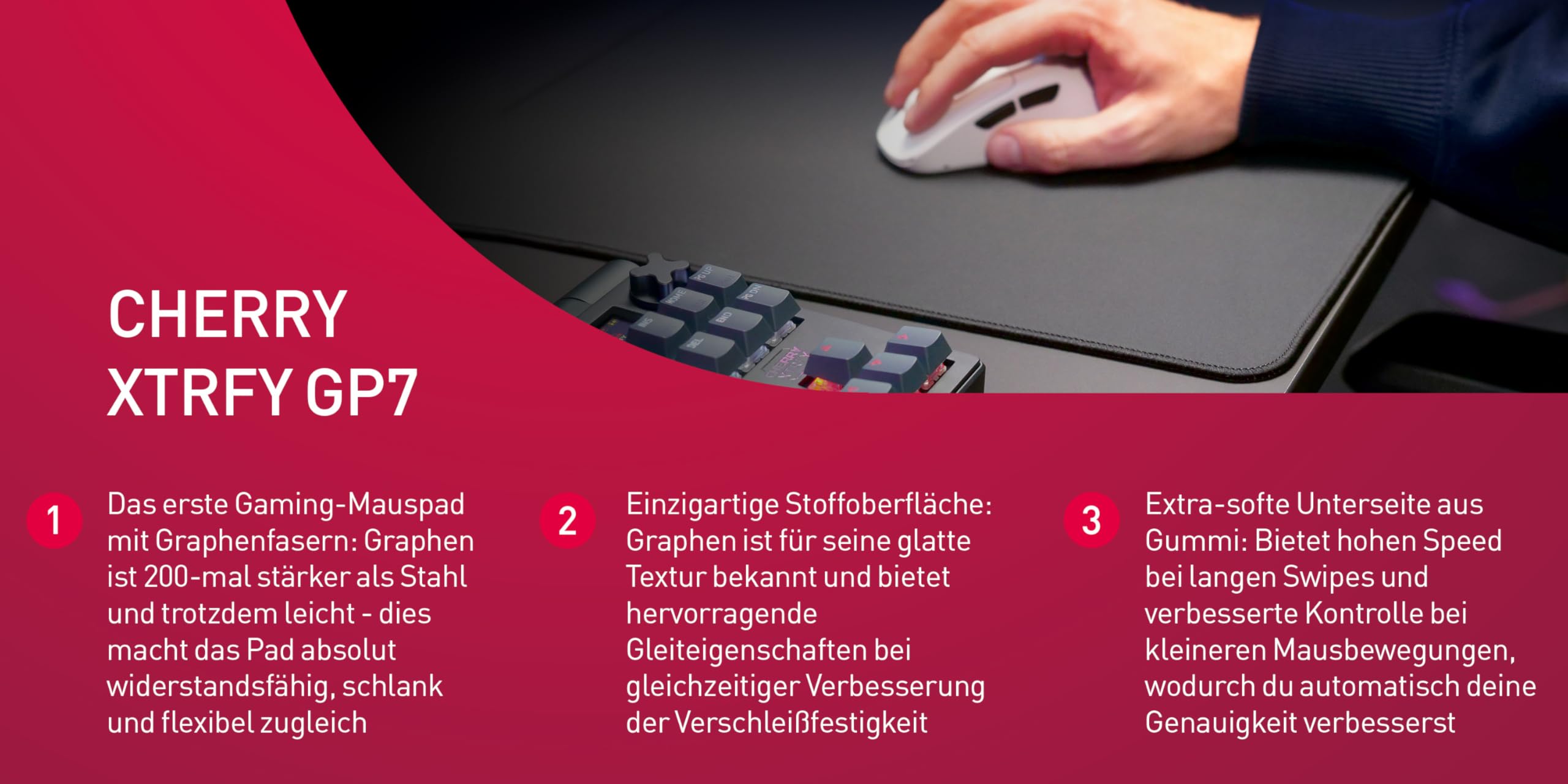 cherry-xtrfy-gp7-gaming-mauspad-aus-graphen-460-x-400-x-4-mm-vern-hte-kanten-rut image 2