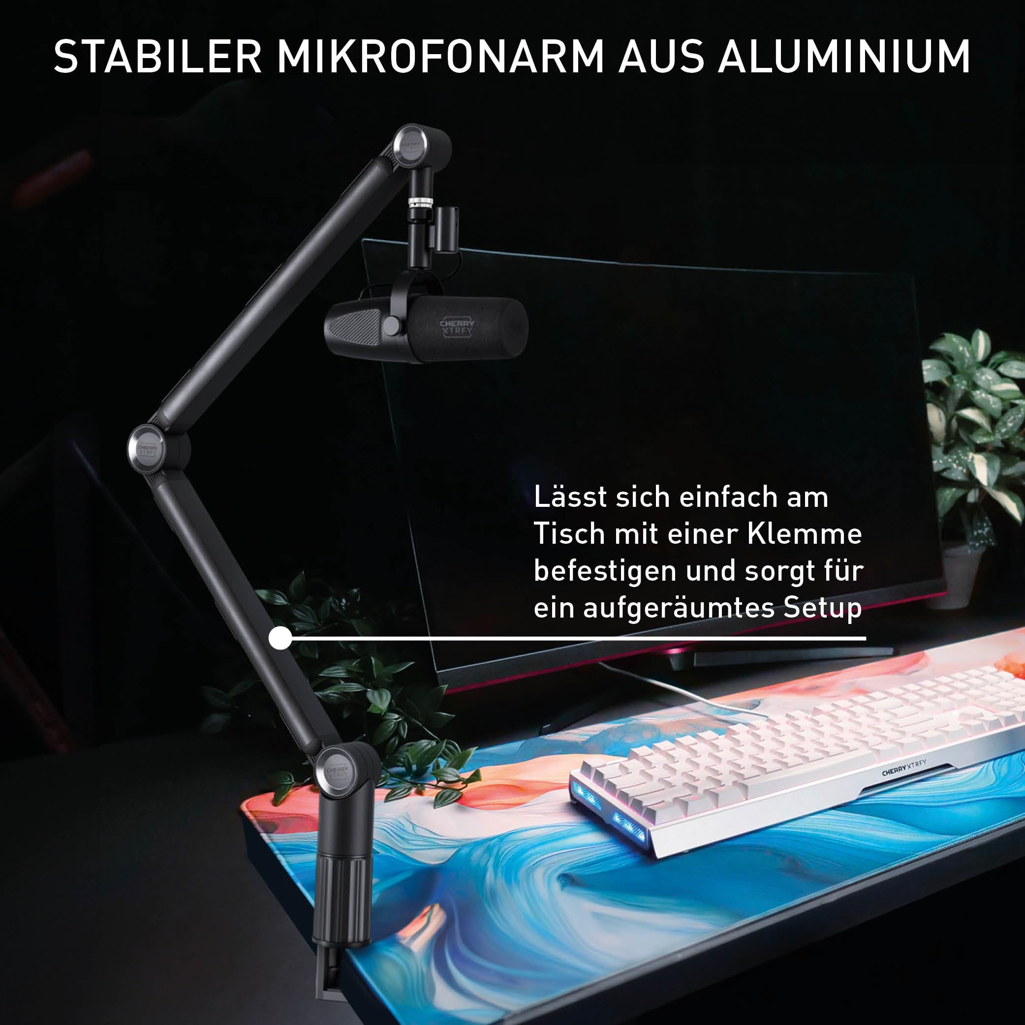 cherry-xtrfy-ngale-boom-arm-robuster-aluminium-mikrofonarm-mit-klemmbefestigung- image 2