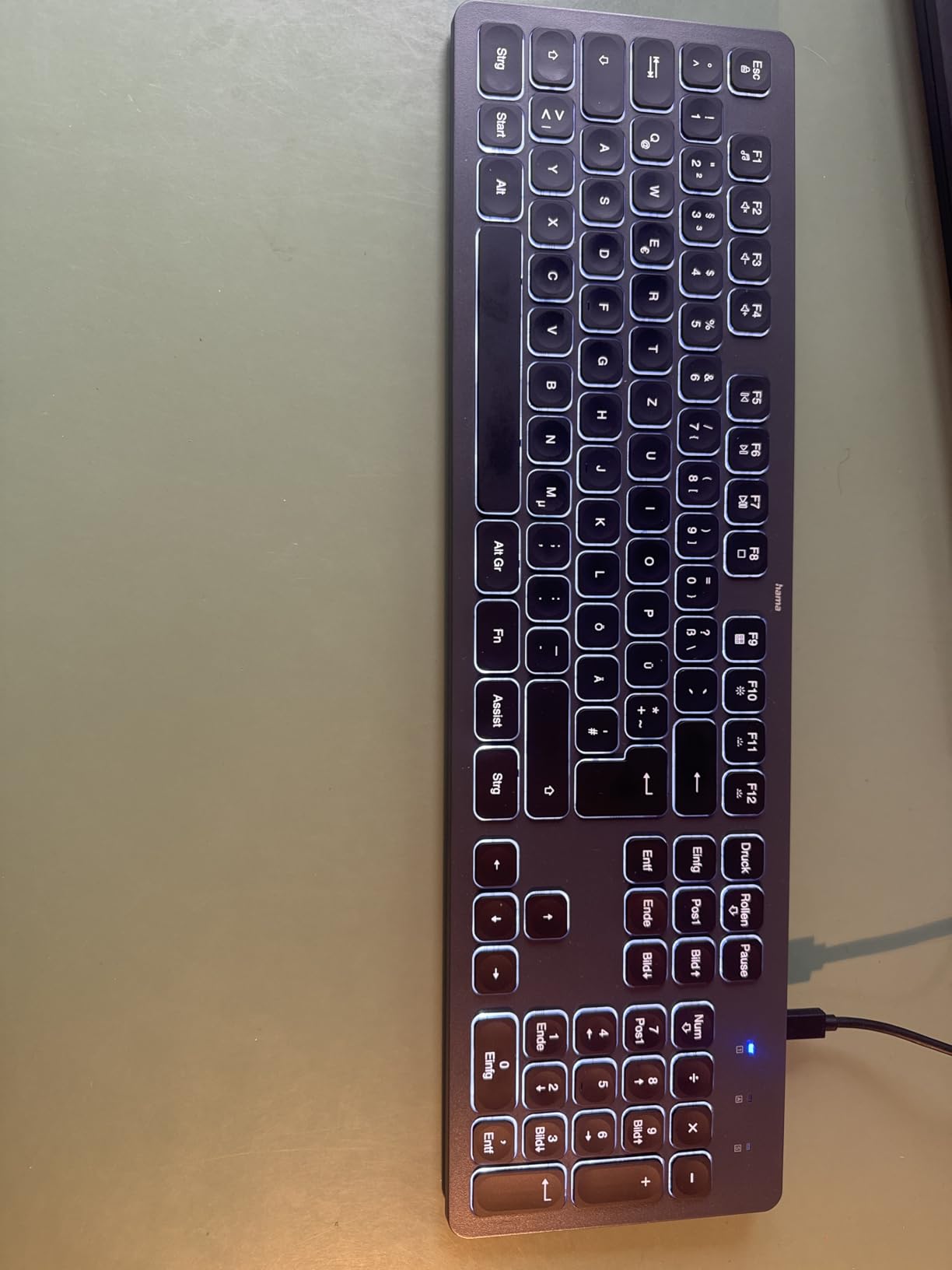 Bequeme und leise Tastatur